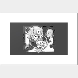 YBIF Trippy Greyscale Variant Posters and Art